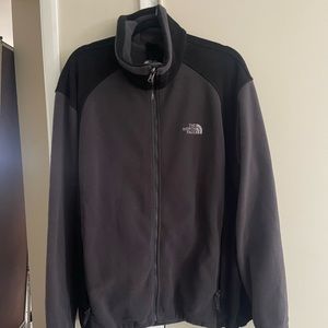North Face Gray/Black Zip up Jacket